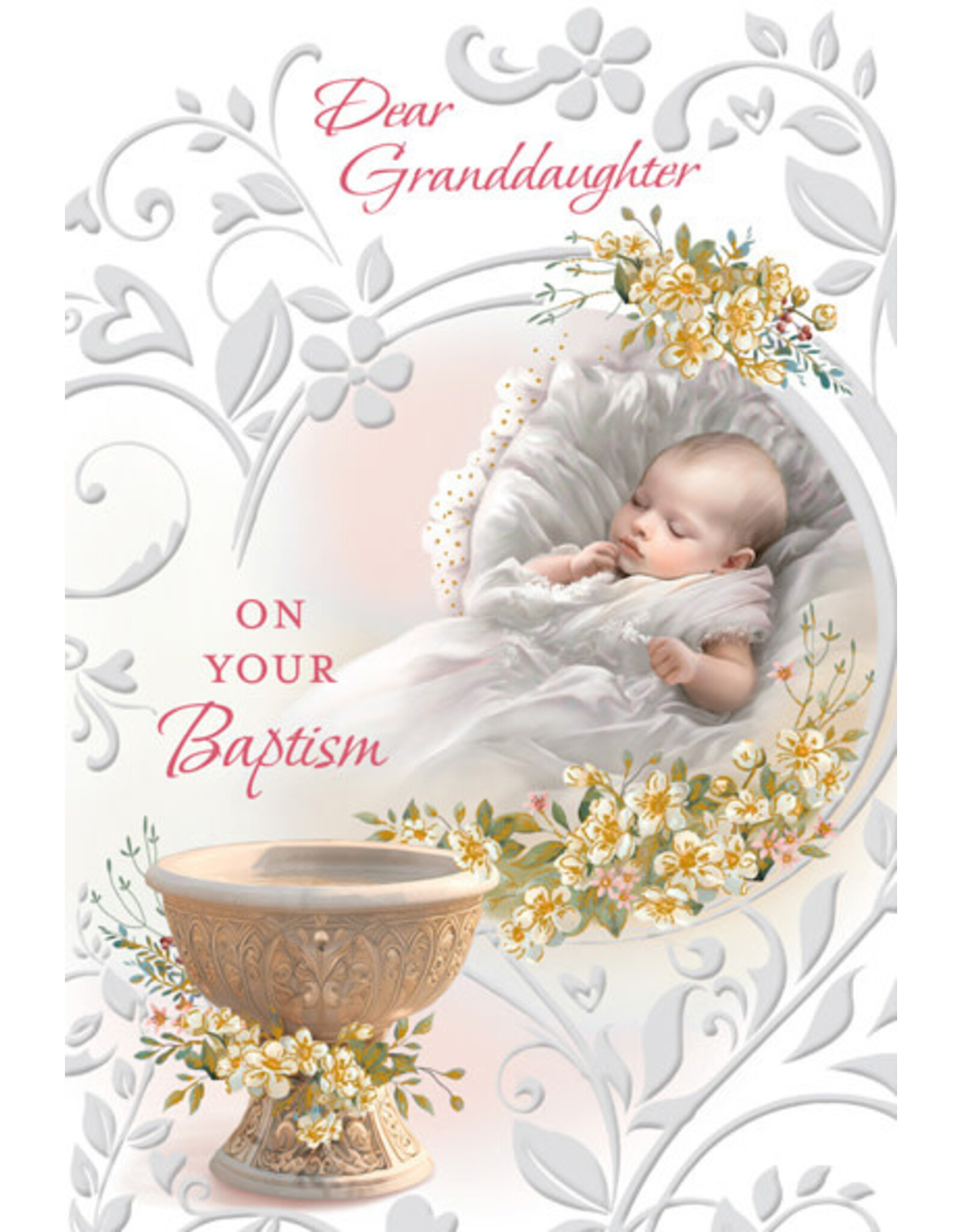 Greetings of Faith Card - Baptism, Granddaughter