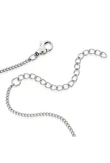 Joyful Sentiments Lord's Prayer Cross Necklace, Stainless Steel