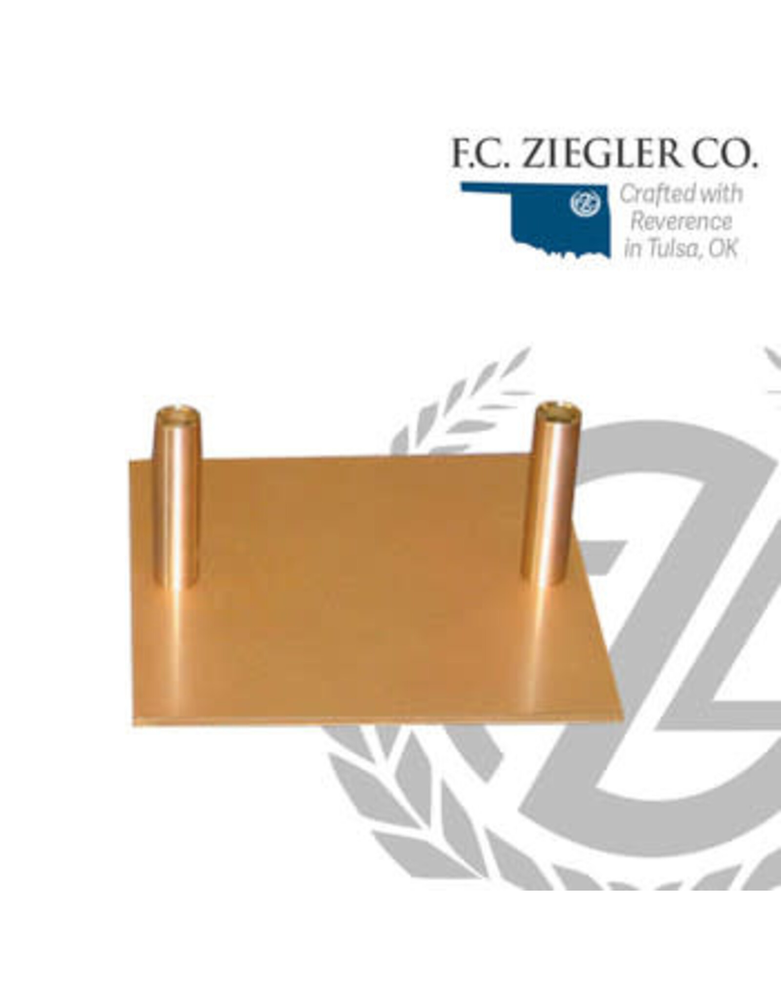 Ziegler Double Base/Stand for Processional Torch, Gold