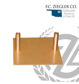 Ziegler Double Base/Stand for Processional Torch, Gold