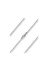 Bliss Chain - Rhodium, Light Curb - 20