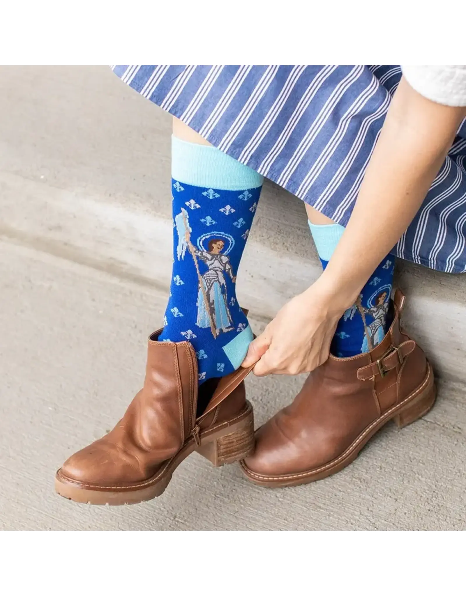 Sock Religious Socks - St. Joan of Arc