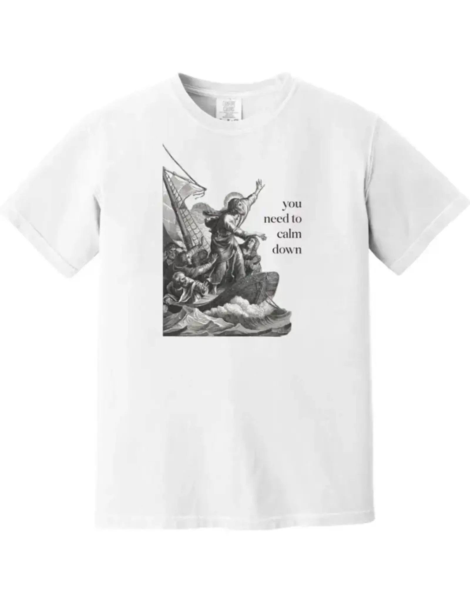 Sock Religious Adult Shirt - You Need to Calm Down