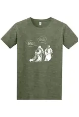 Sock Religious Adult Shirt - John Runs (John 20:4)
