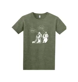 Sock Religious Adult Shirt - John Runs (John 20:4)