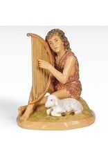 Fontanini Fontanini - Azarel, Shepherd with Harp (5" Scale)