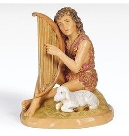 Fontanini Fontanini - Azarel, Shepherd with Harp (5" Scale)