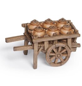 Fontanini Fontanini - Cart with Clay Pots (5" Scale)