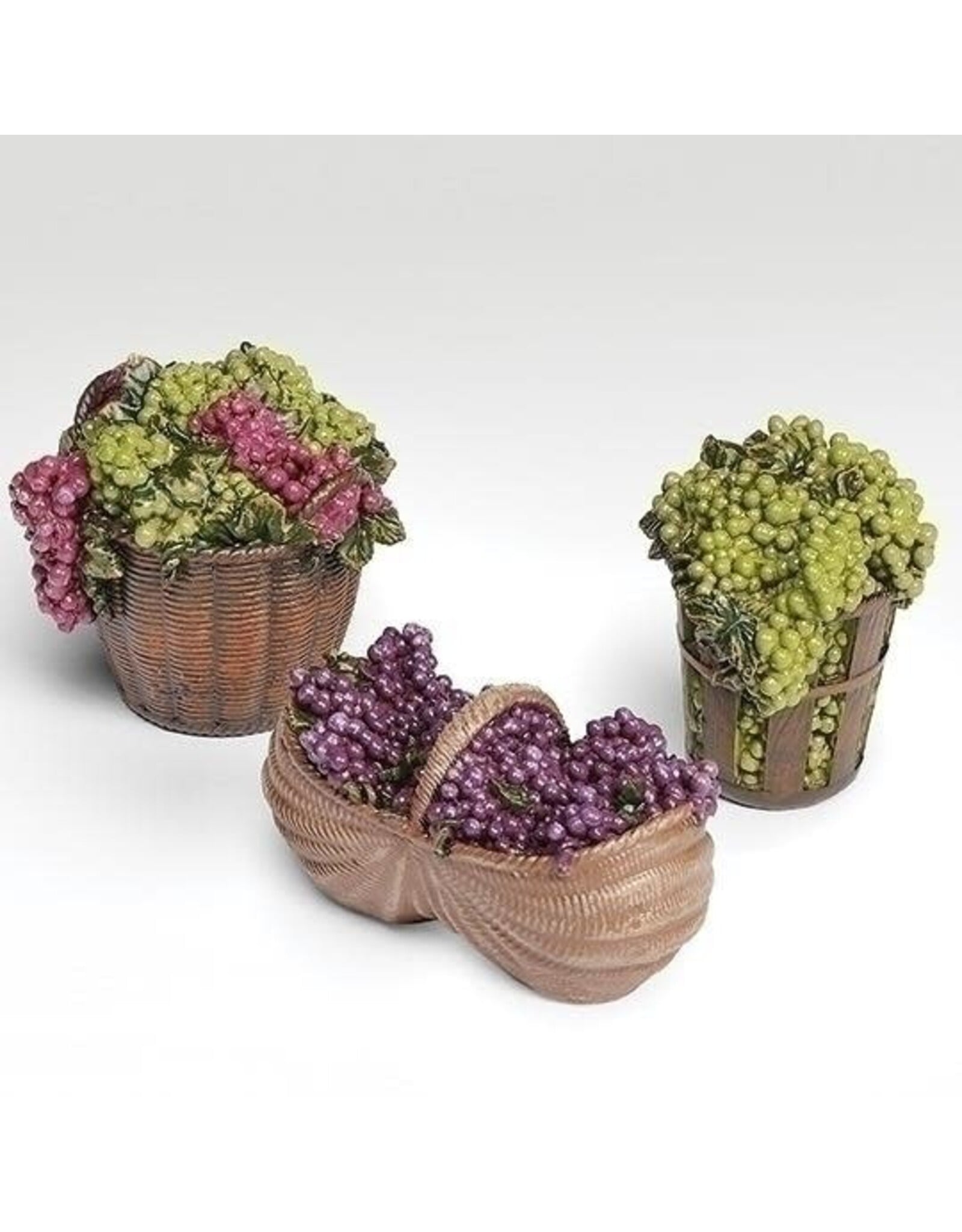 Fontanini Fontanini - Grapes Baskets Set of 3 (5" Scale)