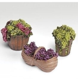 Fontanini Fontanini - Grapes Baskets Set of 3 (5" Scale)