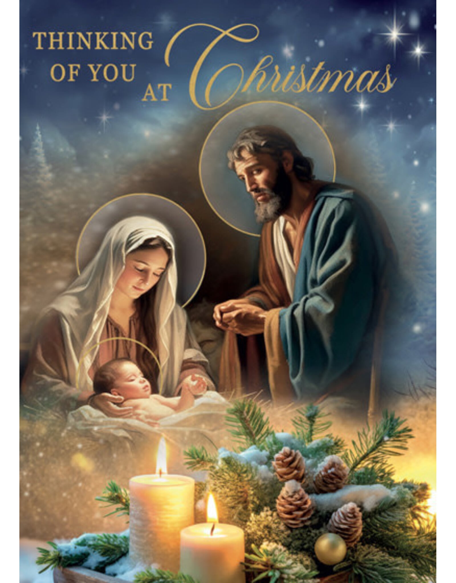 Greetings of Faith Boxed Christmas Cards - Thinking of You (15)