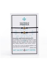 My Saint My Hero Together in Prayer Bracelets (Set of 2)