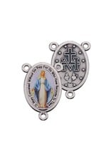 Hirten Rosary Centerpiece - Miraculous Medal with Color Center