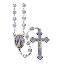 Hirten Miraculous Medal Rosary with Color Centerpiece