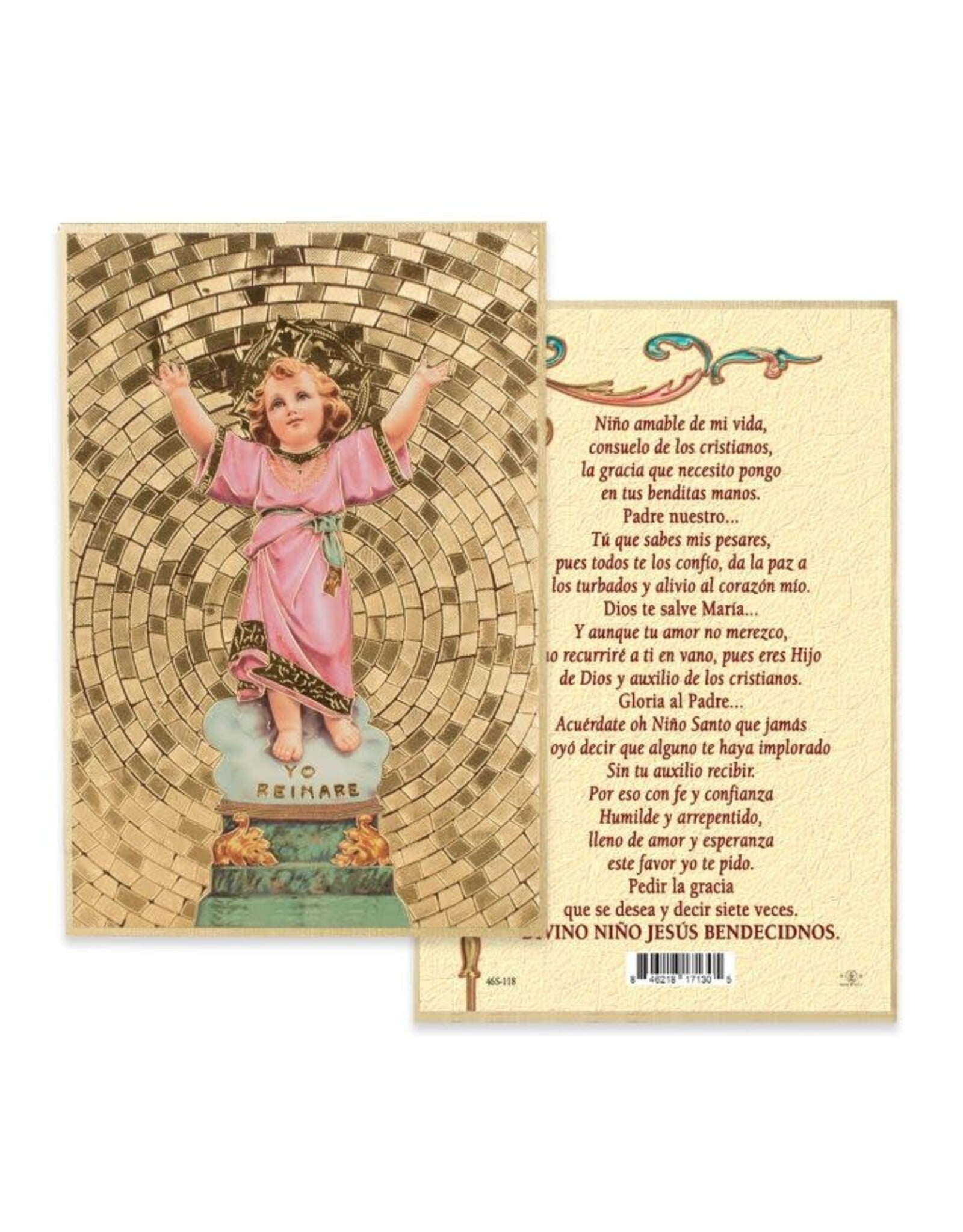 Hirten Picture - Divino Nino with Spanish Prayer (4x6)