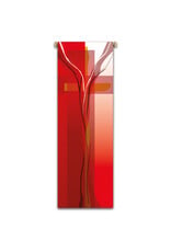 Slabbinck Banner - Red with Cross Motif