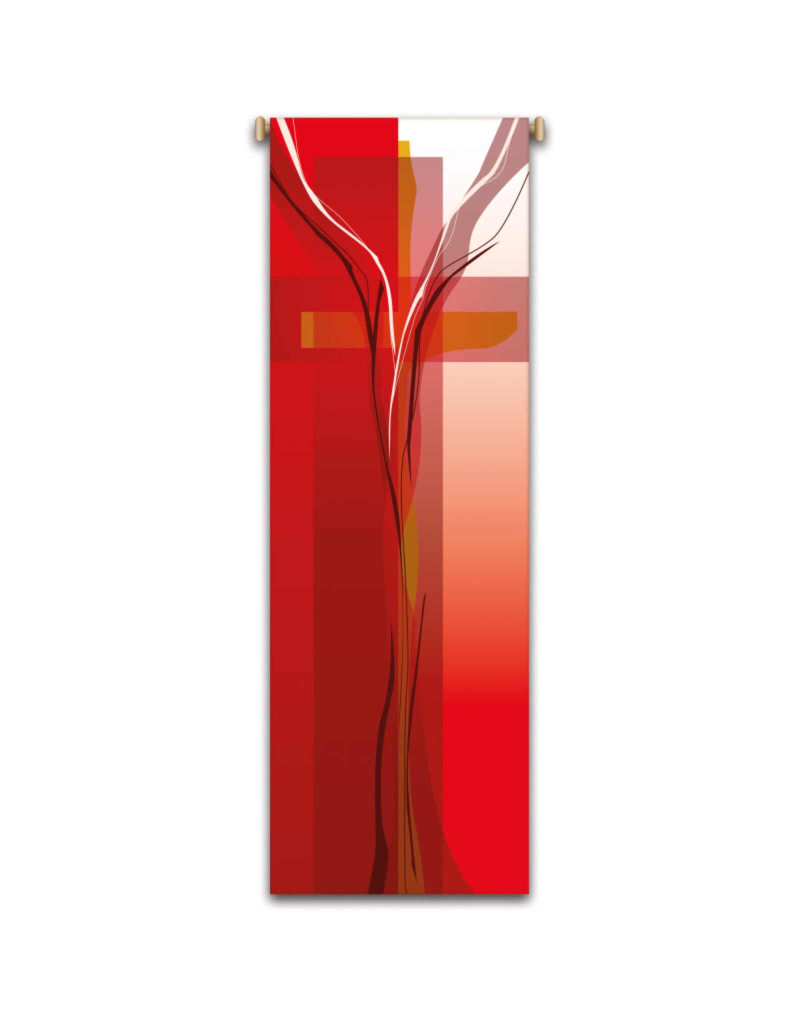 Slabbinck Banner - Red with Cross Motif