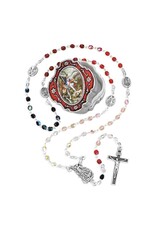 Hirten Rosary - St. Michael in Color Metal Box