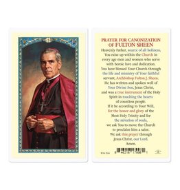 Hirten Holy Card, Laminated - Prayer for Canonization of Fulton Sheen