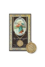 Hirten Gold Necklace with Biography Card - St. Christopher
