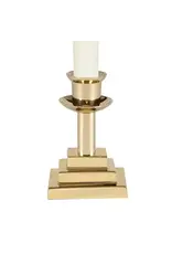 Sudbury Brass Candlestick 3-1/8" Brass, Square Base