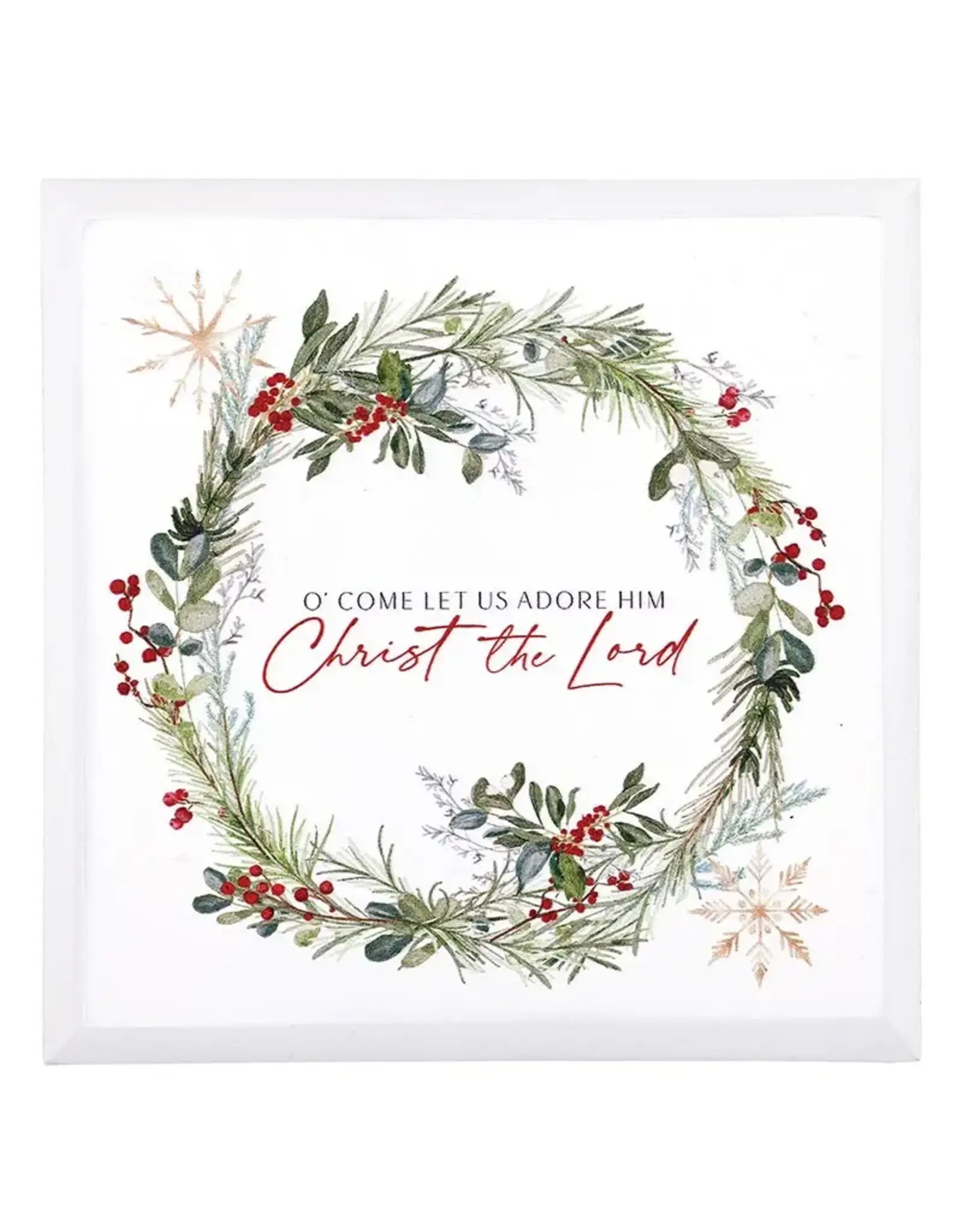 Faithworks Plaque - O Come Let Us Adore Him