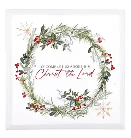 Faithworks Plaque - O Come Let Us Adore Him
