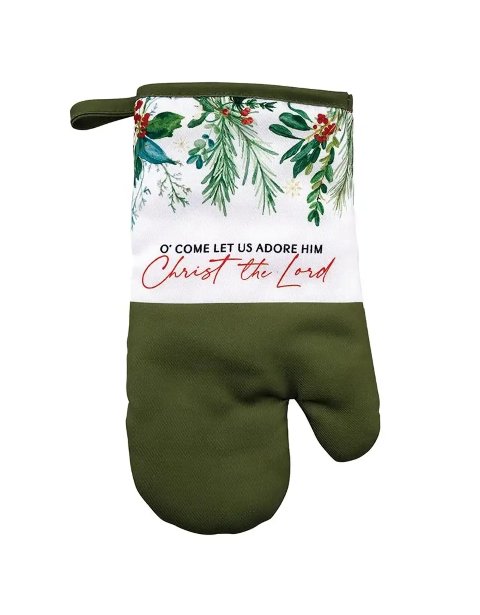Faithworks Oven Mitt - O Come Let Us Adore Him