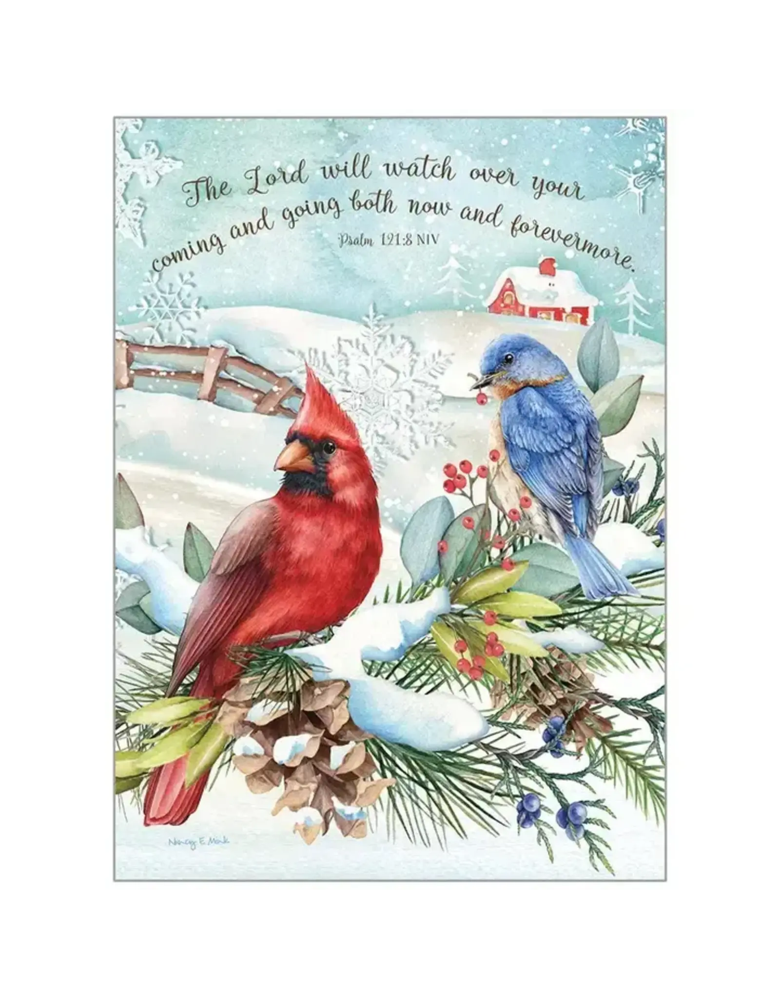 Legacy Publishing Boxed Christmas Cards - Birds On Snowy Branch
