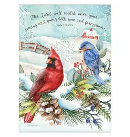Legacy Publishing Boxed Christmas Cards - Birds On Snowy Branch