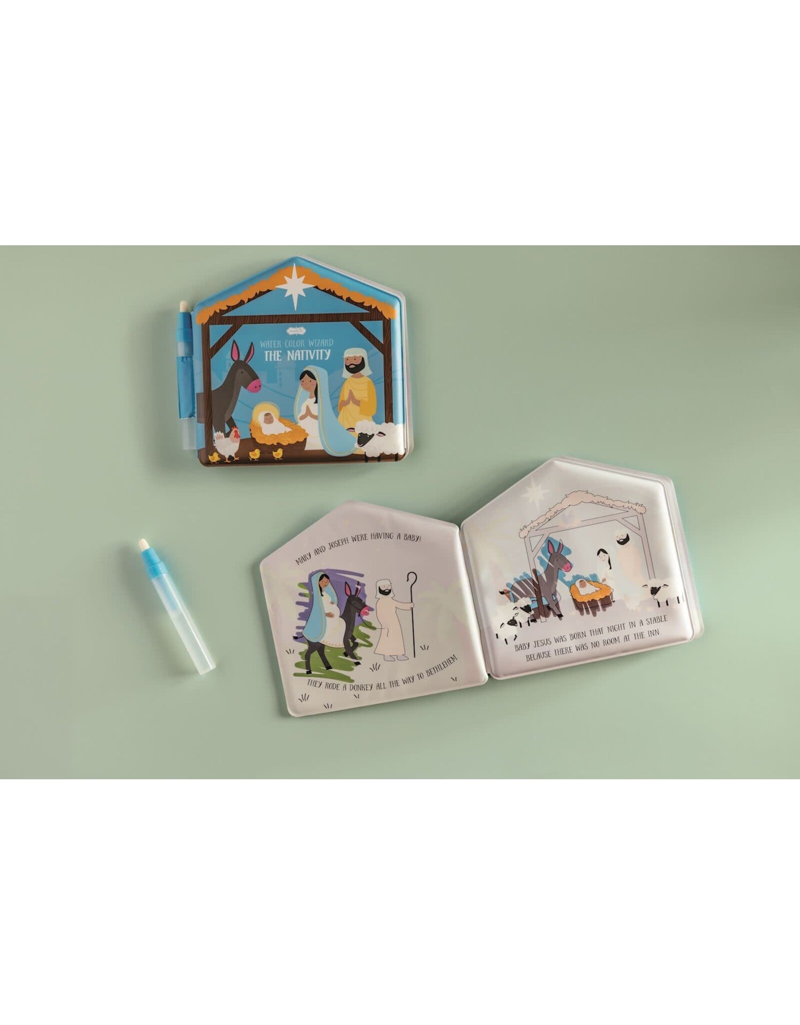 Mud Pie Nativity Water Wizard Book