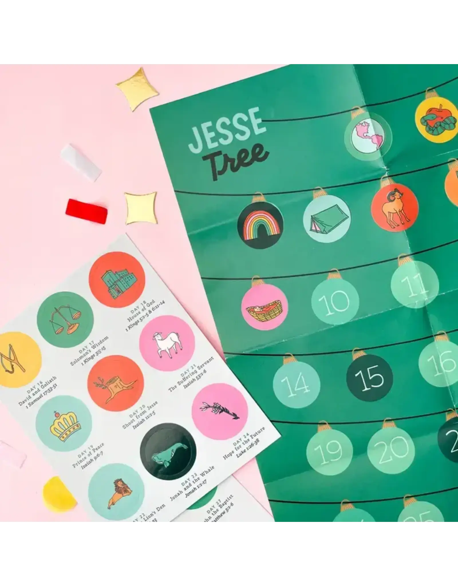 Catholic Family Crate Jesse Tree Advent Sticker Calendar