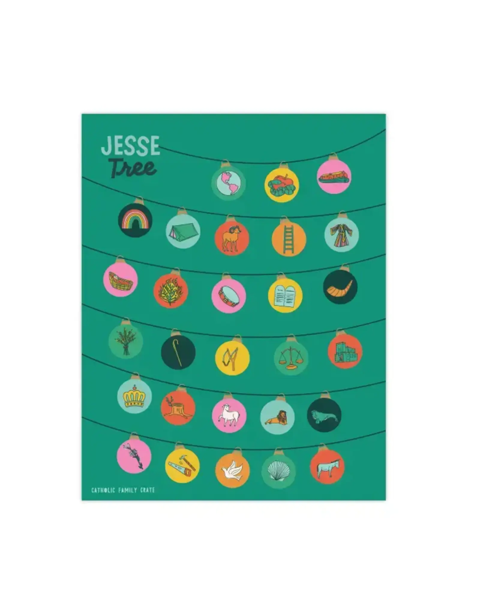 Catholic Family Crate Jesse Tree Advent Sticker Calendar