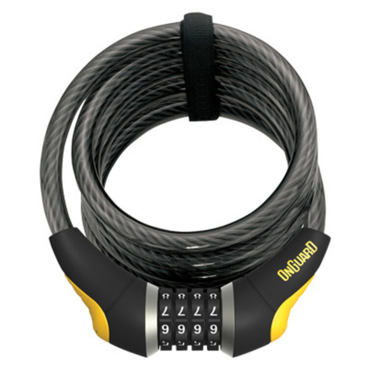 OnGuard Doberman 8031 Coil Cable with Combination Lock