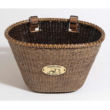 Nantucket Lightship Oval basket 14''x10''x8.5'' Stained