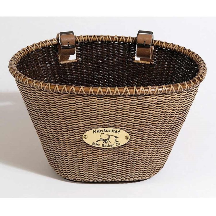 Nantucket Lightship Oval basket 14''x10''x8.5'' Stained
