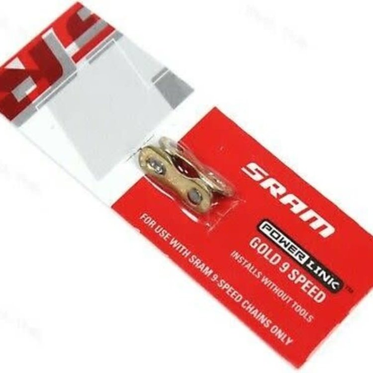 Sram Powerlink 9 Speed Chain Connector Gold
