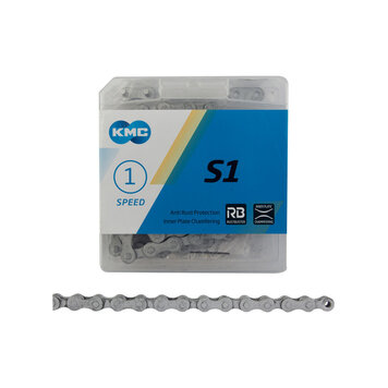 KMC S1 Chain Singlespeed 1/8" 112 Links Silver