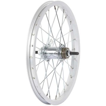 The Wheel Shop, Rear 20'' Wheel Alex C1000 Silver / Coaster Silver, 36 Steel spokes, Nutted axle