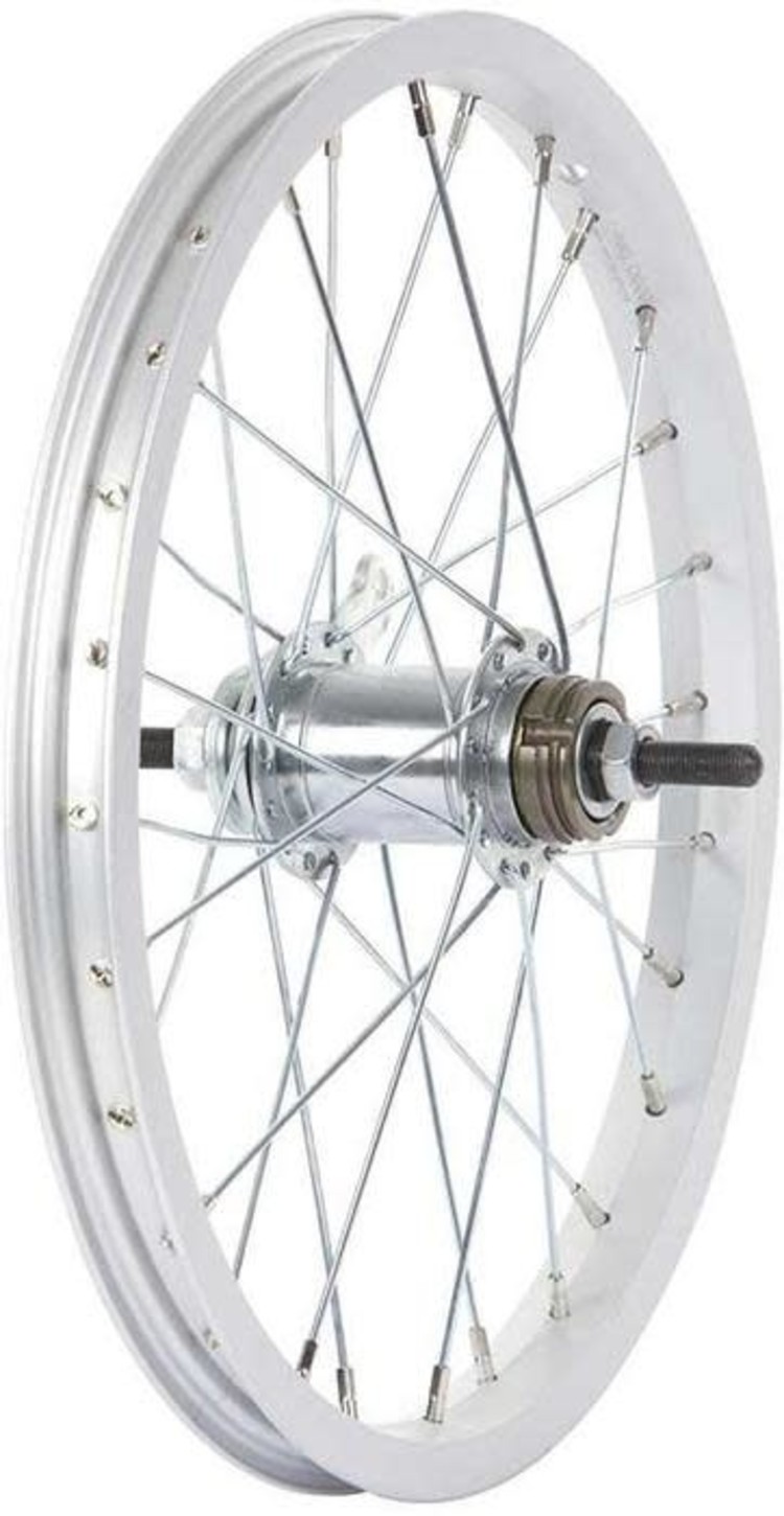 The Wheel Shop, Rear 20'' Wheel Alex C1000 Silver / Coaster Silver, 36 Steel spokes, Nutted axle