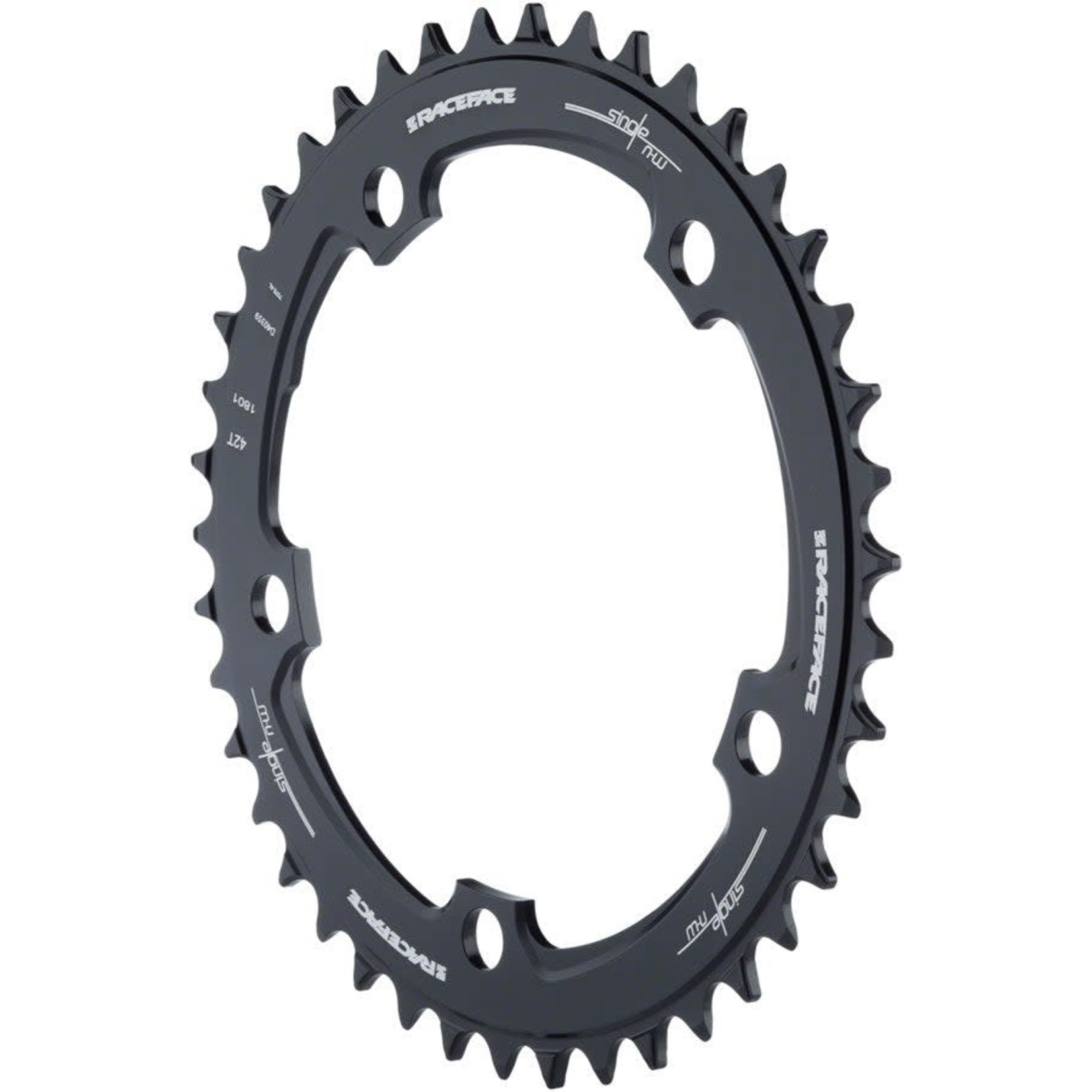 RACEFACE NARROW/WIDE CHAINRING, 42T, BLACK
