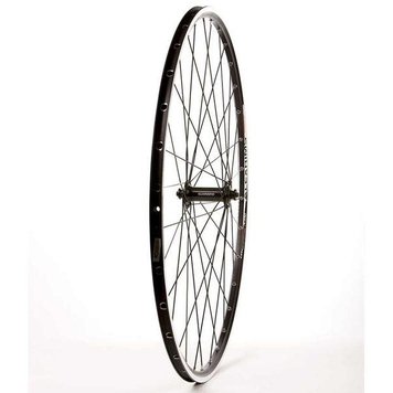The Wheel Shop, Front 700C Wheel Alex R390 Black / RS400 Black, 32 DT Stainless Black Spokes, QR Axle