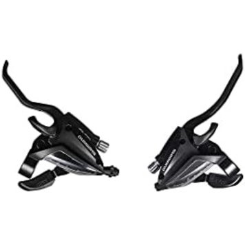 Shimano Shift / Brake Lever Set ST-EF500-4A 3 by 8 Speed EZ-Fire Plus 4F-Alloy For V-Brake Black