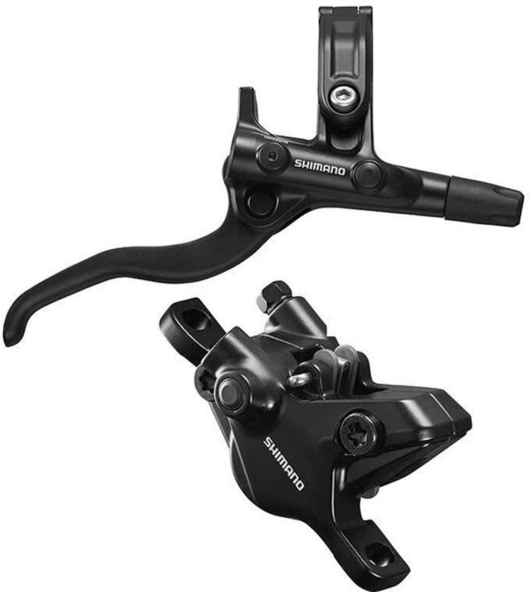 Shimano, Deore BL-M4100 / BR-MT410, MTB Hydraulic Disc Brake, Rear, Post mount, Disc: Not included, Black