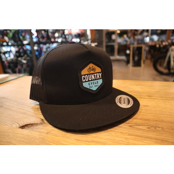 Cap/Hat with Country Cycle Logo - Black Large