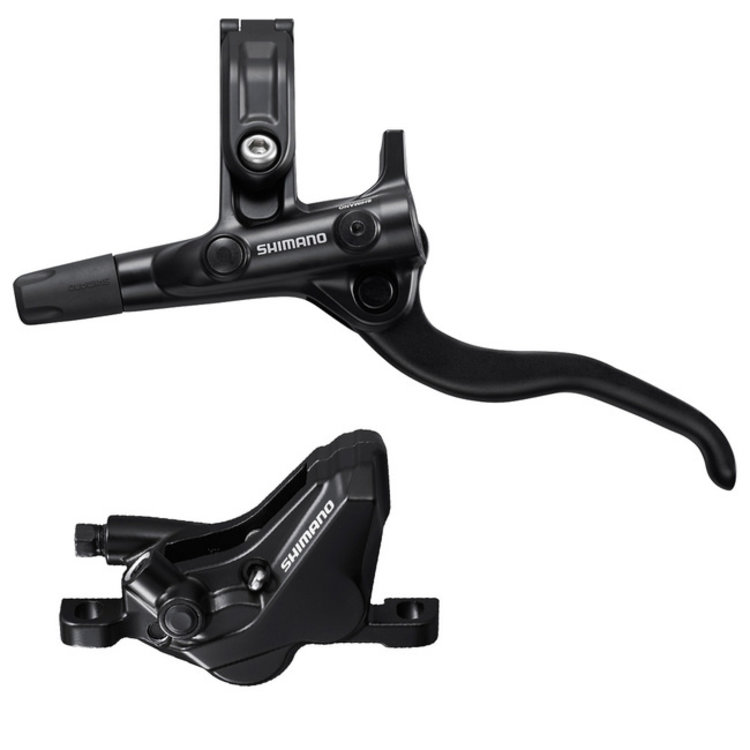Shimano Disc Brake Assembled Set J-kit, BL-M4100(L) BR-MT420(F) Black W/O Adapter Metal Pad (W/O Fin), 1000mm Hose (SM-BH90-SS BLACK) W/Connecter Insert