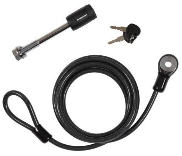 Swagman Locking Threaded Hitch Pin 1/2" Plus 6.5 ft. Cable Country Cycle & Ski Inc.