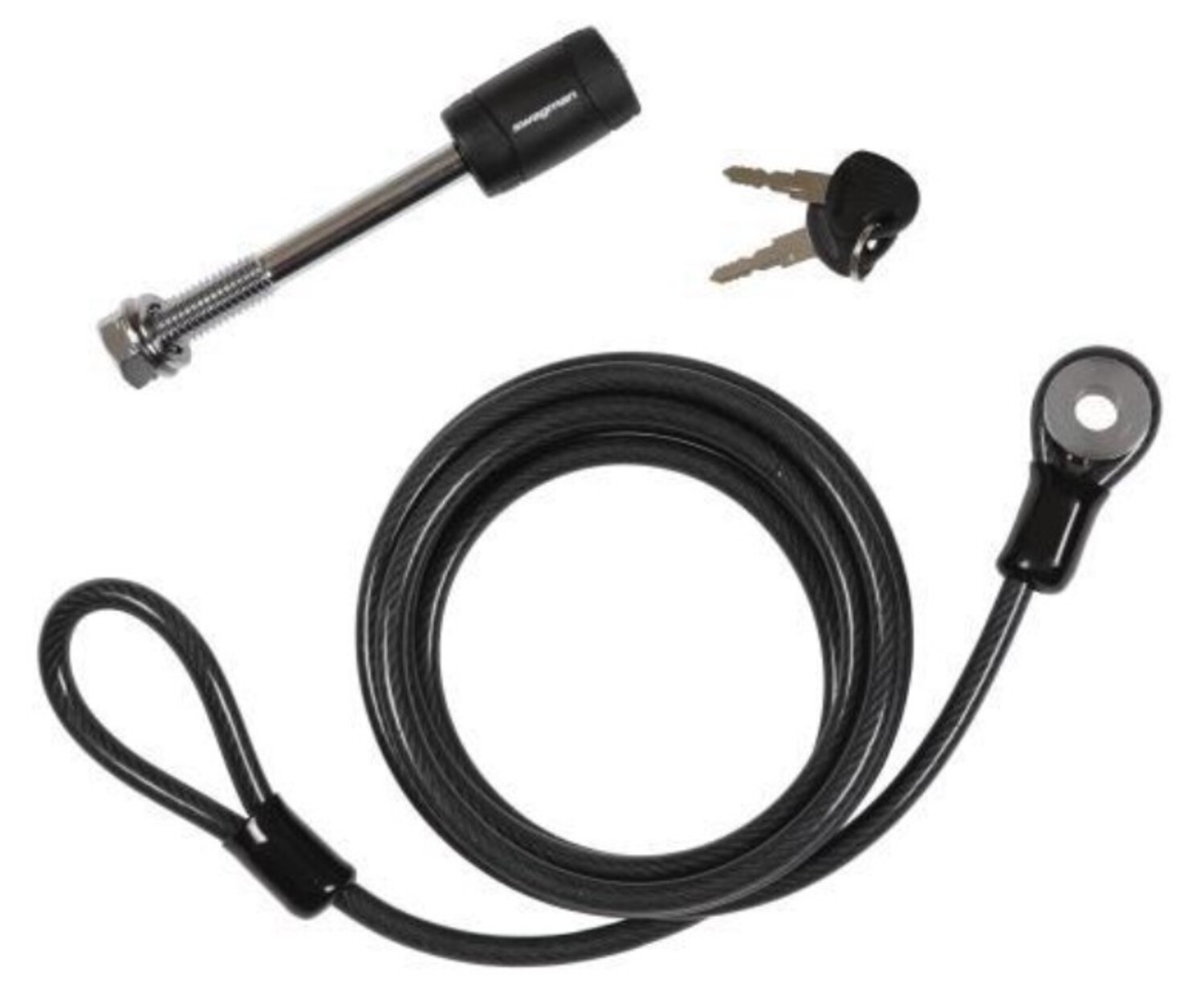 SWAGMAN Swagman Locking Threaded Hitch Pin 5 8 Plus 7.5 ft. Cable