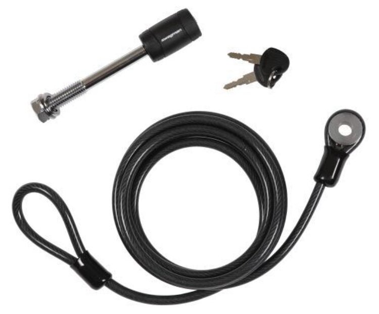 Swagman Locking Threaded Hitch Pin 5/8" Plus 7.5 ft. Cable Country