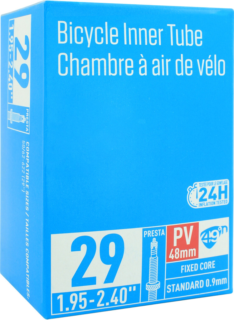 49N Standard Bicycle Tube 29 x 1.95-2.40" Presta Valve 48mm
